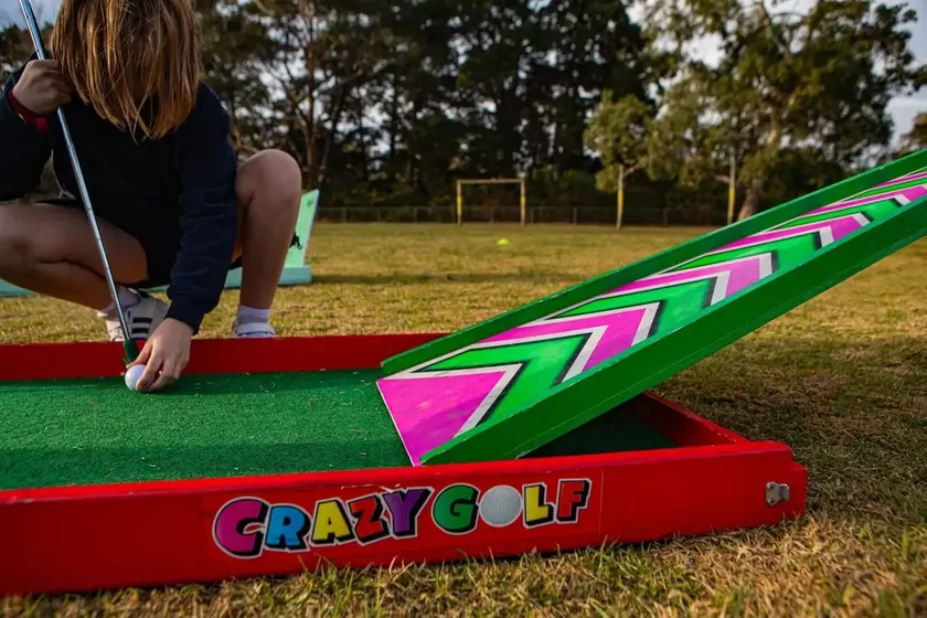 Kids birthday party mini golf hire Melbourne