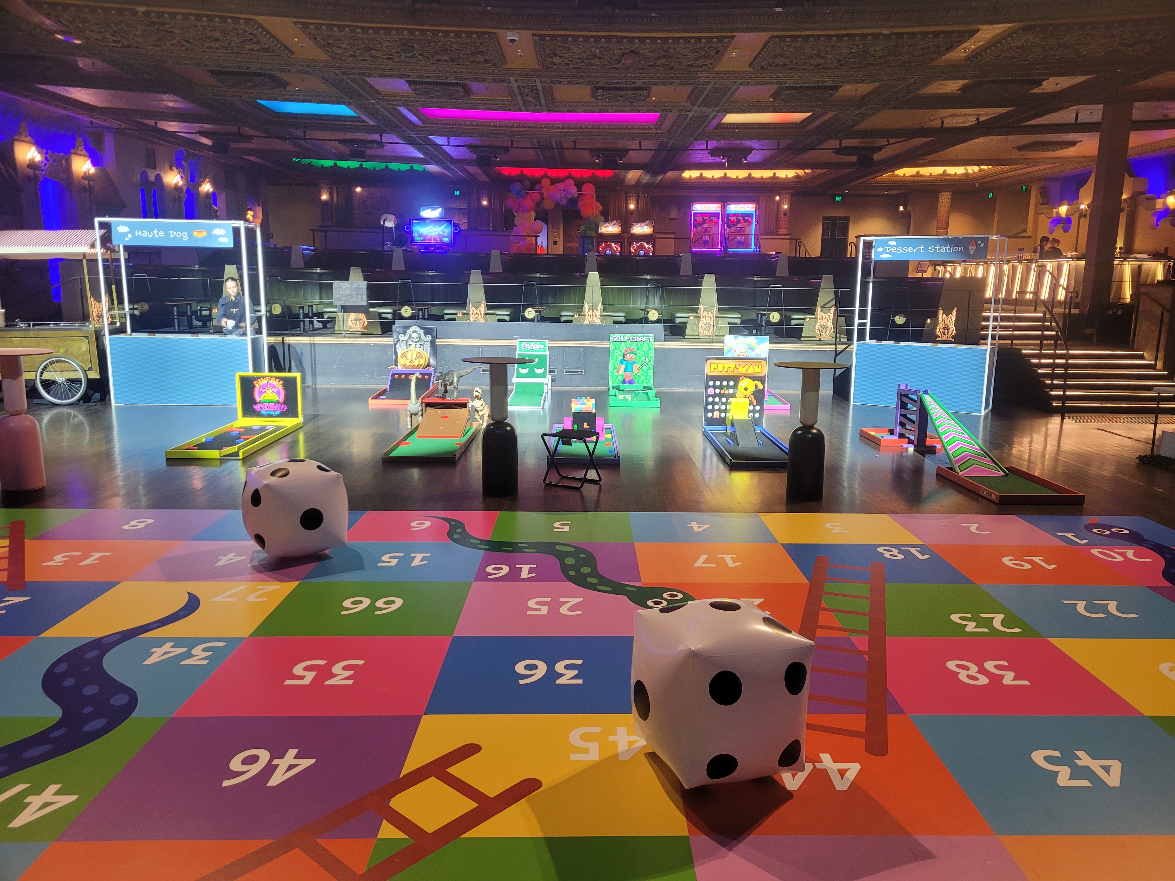 Lucky Shot mini golf and games at The Forum Melbourne for Tennis Australia