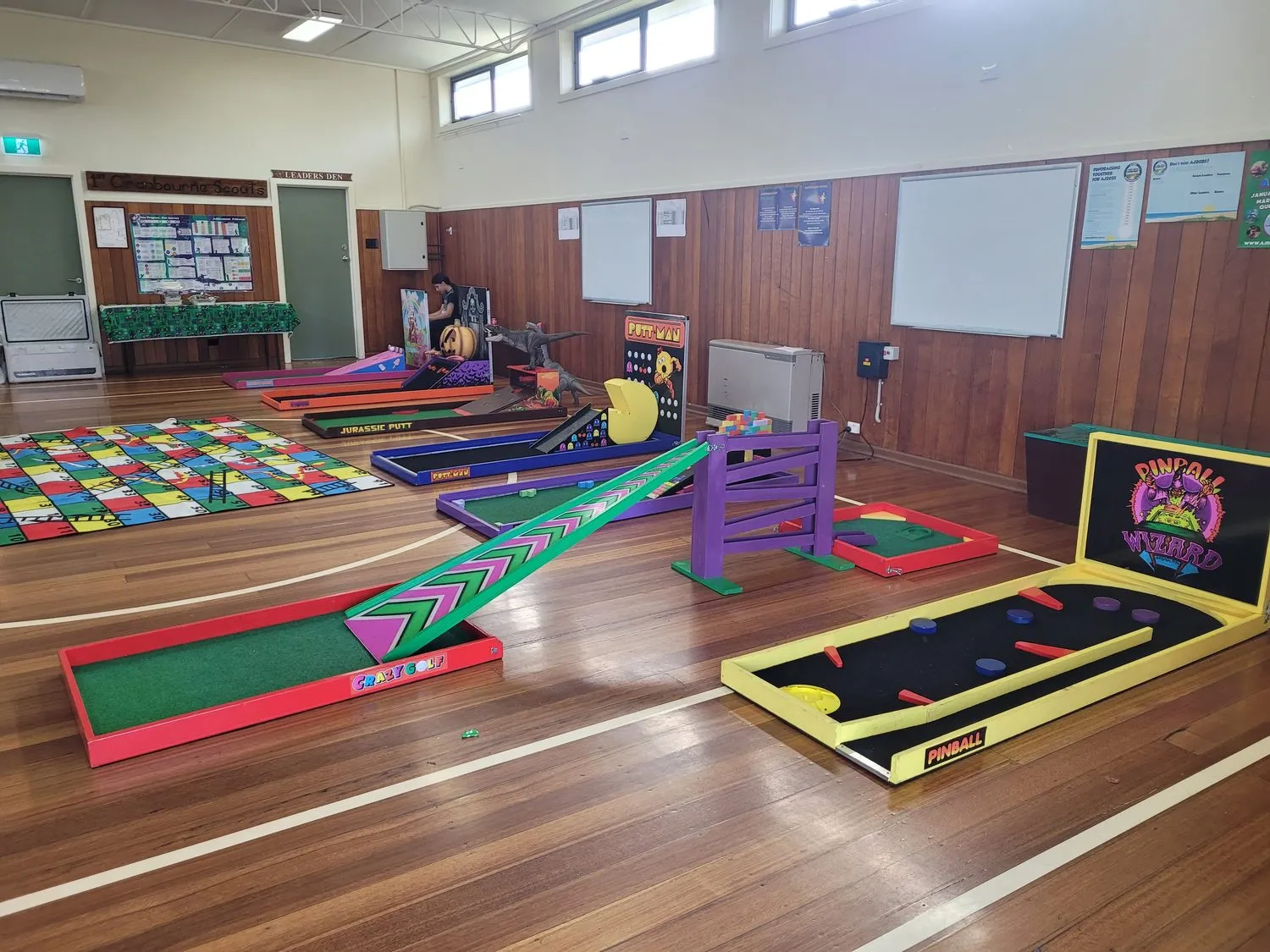 Hall and community space mini golf