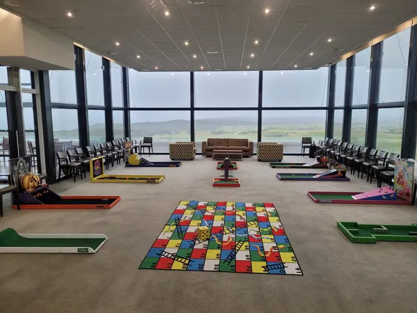Lucky Shot indoor Office Fun Zone with mini golf in a Melbourne corporate recreational space