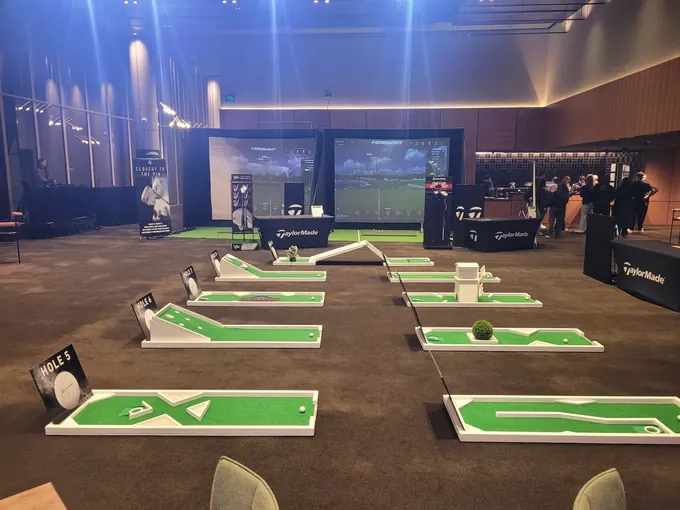 The TaylorMade Club House mini golf activation by Lucky Shot at Marvel Stadium